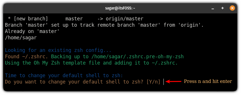 在 ubuntu 上安装 oh my zsh