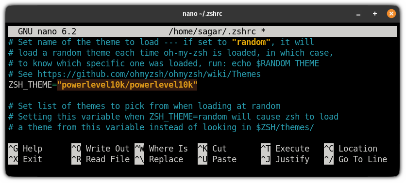 ZSH_主题