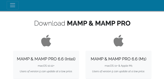 适用于 Mac 的 MAMP 适用于 Mac 的 MAMP
